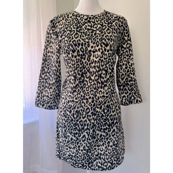 Asos Design Animal Leopard Print Short Dress sz 2 mini Cheetah Mob Wife - Picture 2 of 6